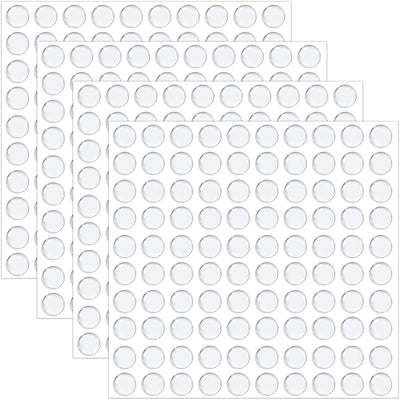 400 almohadillas silicona transparente antideslizante 0.394pulg