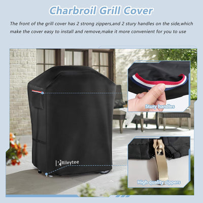 Cubierta parrilla eléctrica y gas Charbroil Bistro Pro impermeable