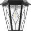 Luz solar poste al aire libre inalámbrica negra impermeable