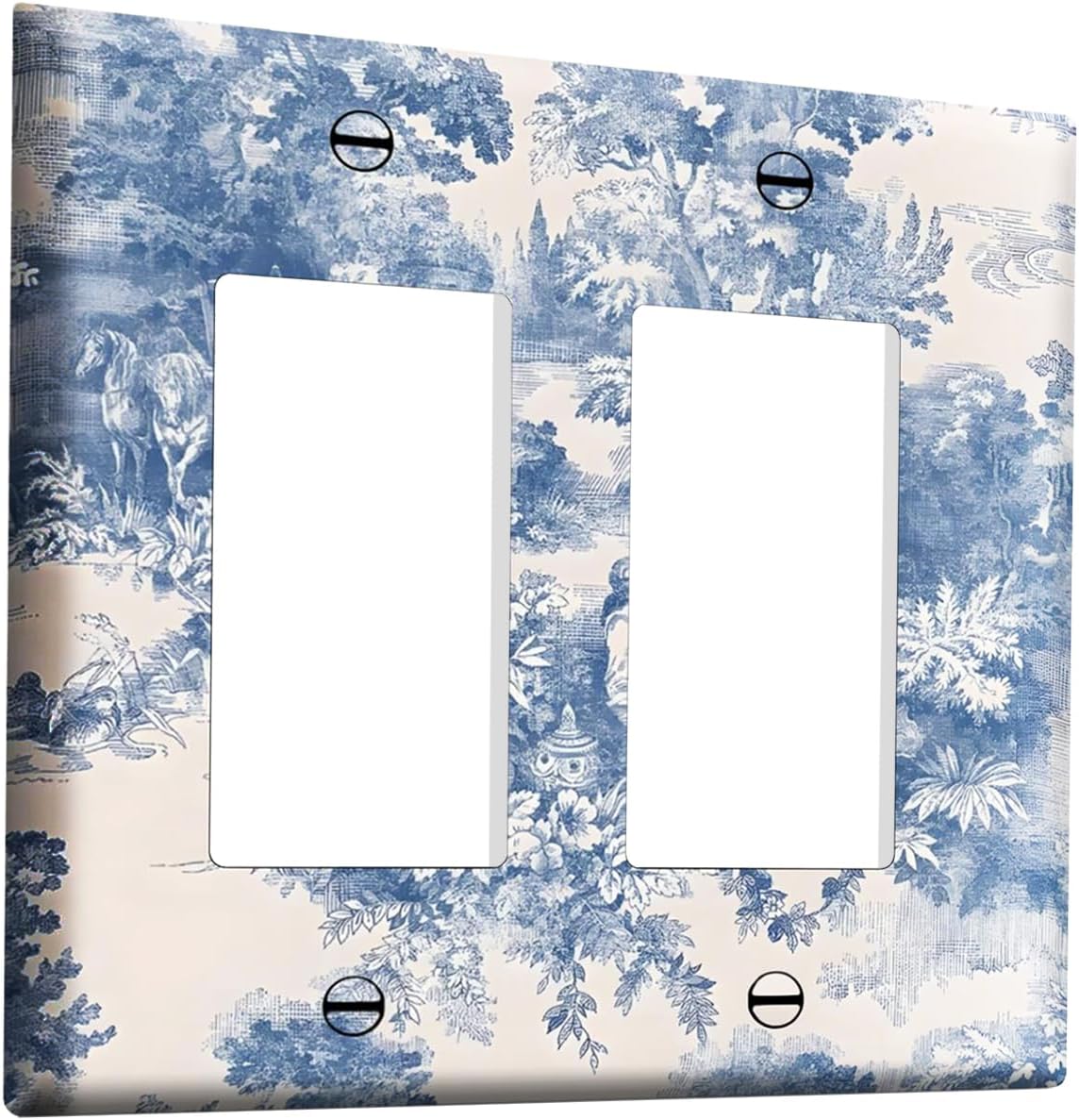 Cubierta interruptor flores silvestres retro doble basculante