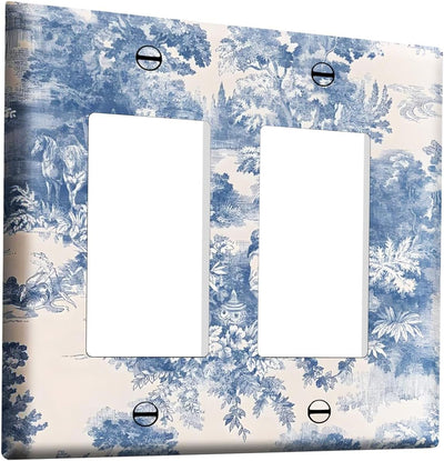 Cubierta interruptor flores silvestres retro doble basculante