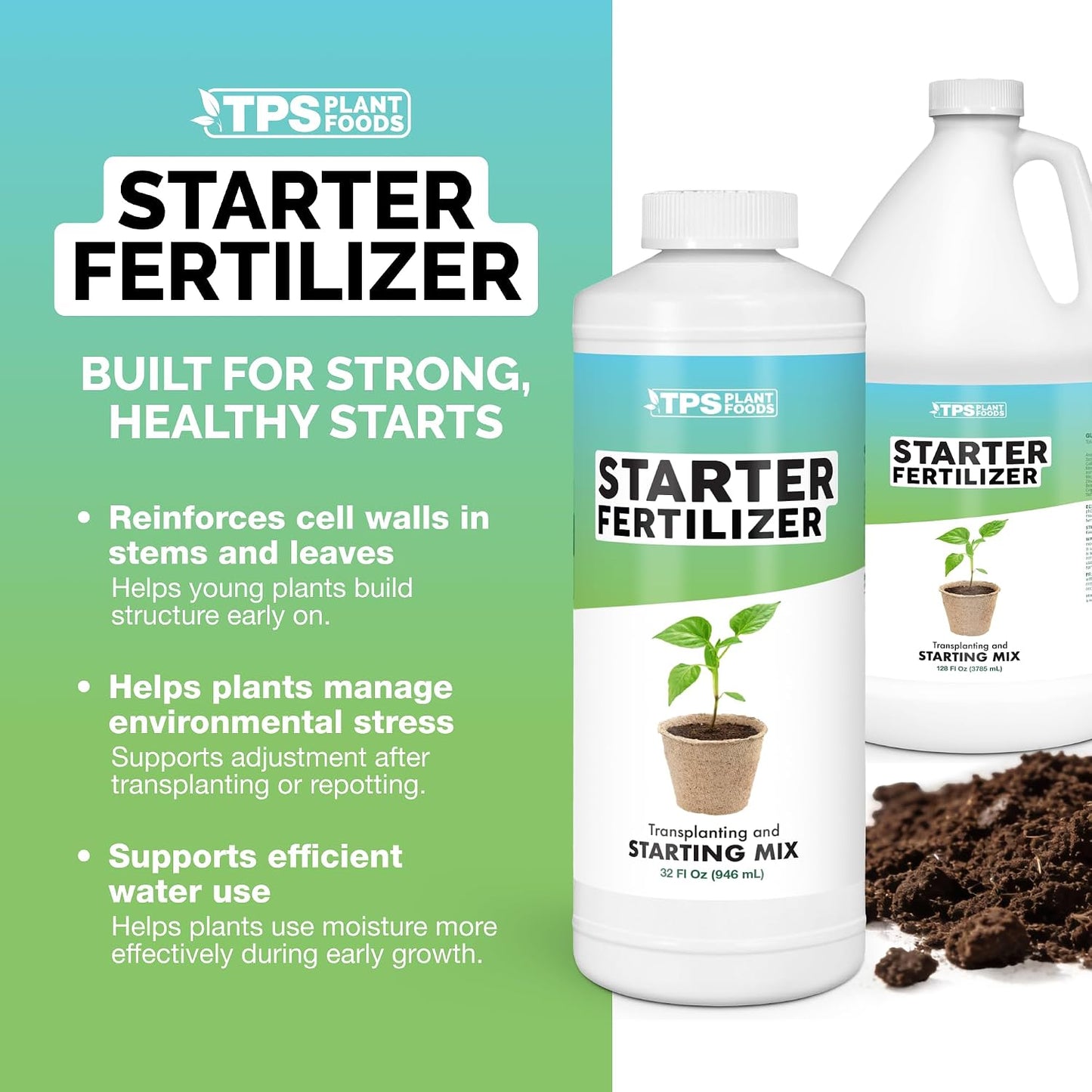 Fertilizante líquido para plantas iniciación 8oz