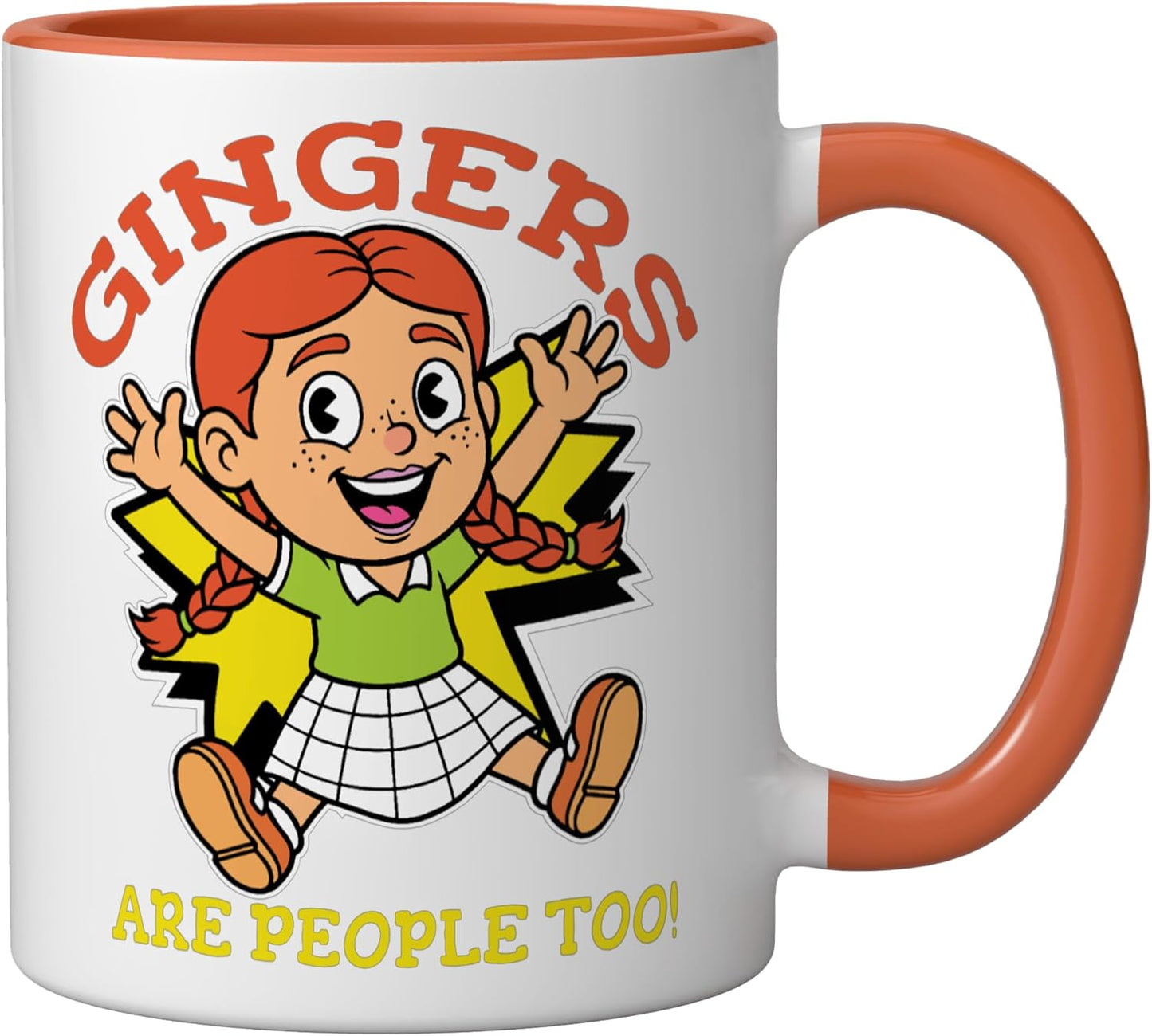 Taza Cerámica Vintage Gingers are People Too Roja