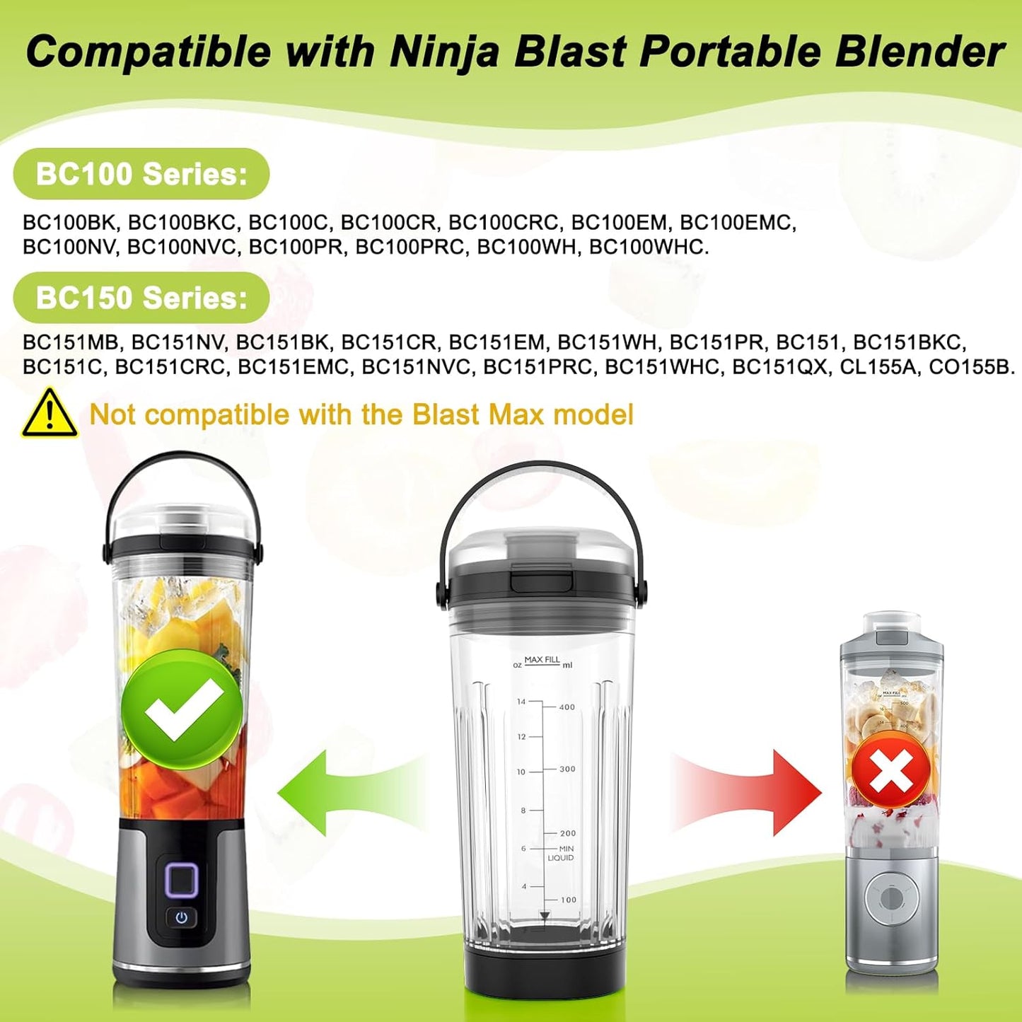 Vaso 18oz comp Ninja Blast tapa asa negro