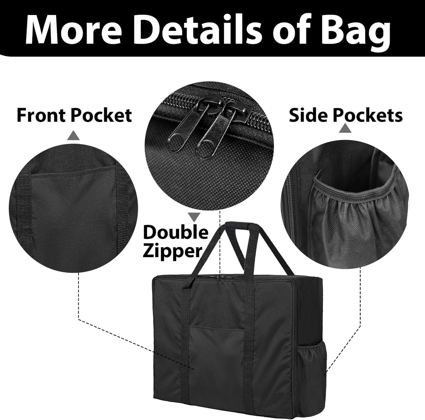 Bolsa transporte plancha propano 14pulg con asas y bolsillos