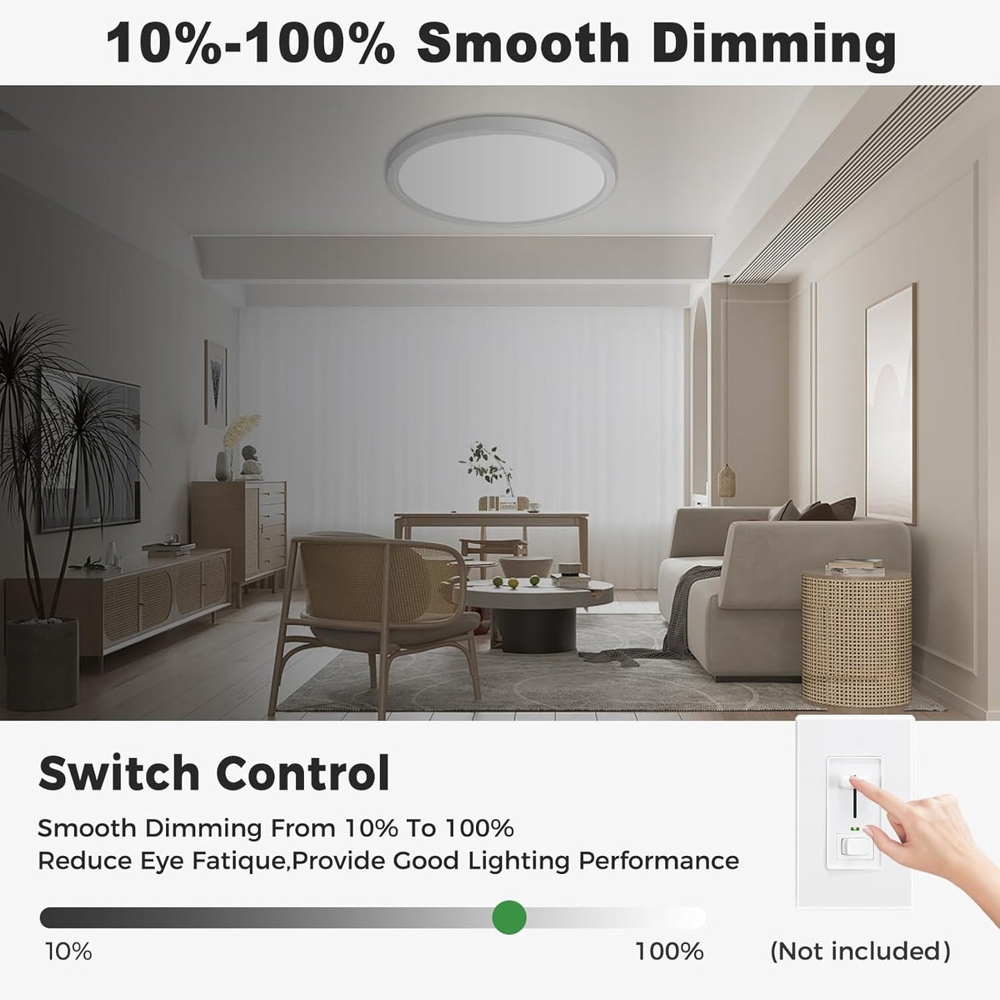 Lámpara LED empotrada redonda 15pulg 30W regulable