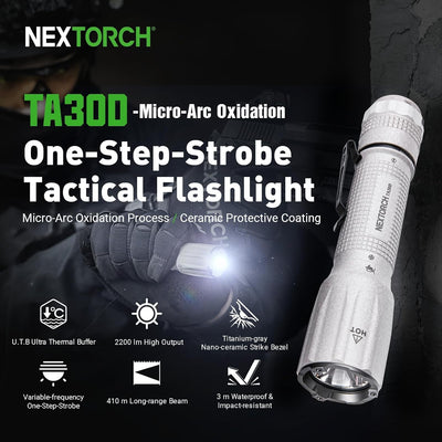 Linterna táctica recargable TA30D IPX8 2200lm EDC