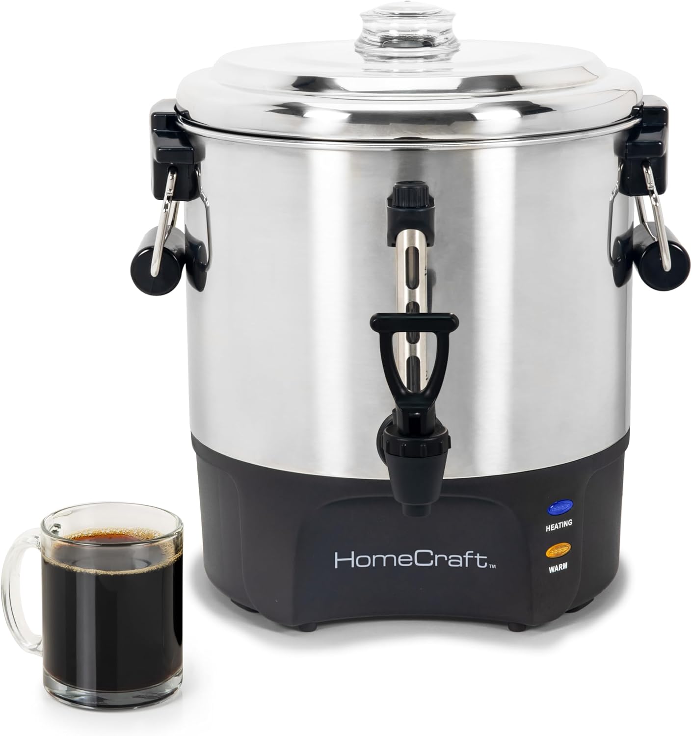 Urna de bebidas Homecraft 40 tazas acero inoxidable sin goteo