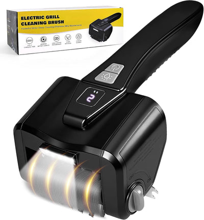 Cepillo eléctrico parrilla aire libre 800 RPM acero inox recargable