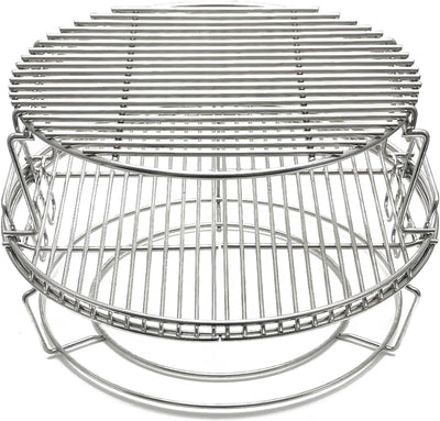 Kit 5 Pzas Parrilla Acero Inox 304 para Huevo y Berenjena
