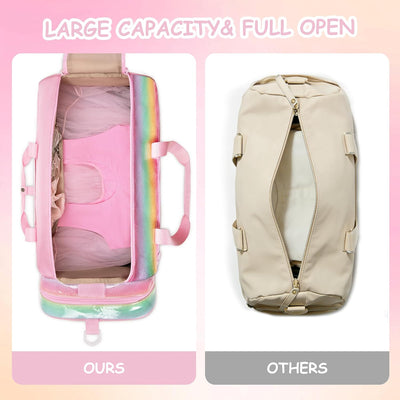 Bolsa baile niña con compartimento zapatos y bolsillo impermeable