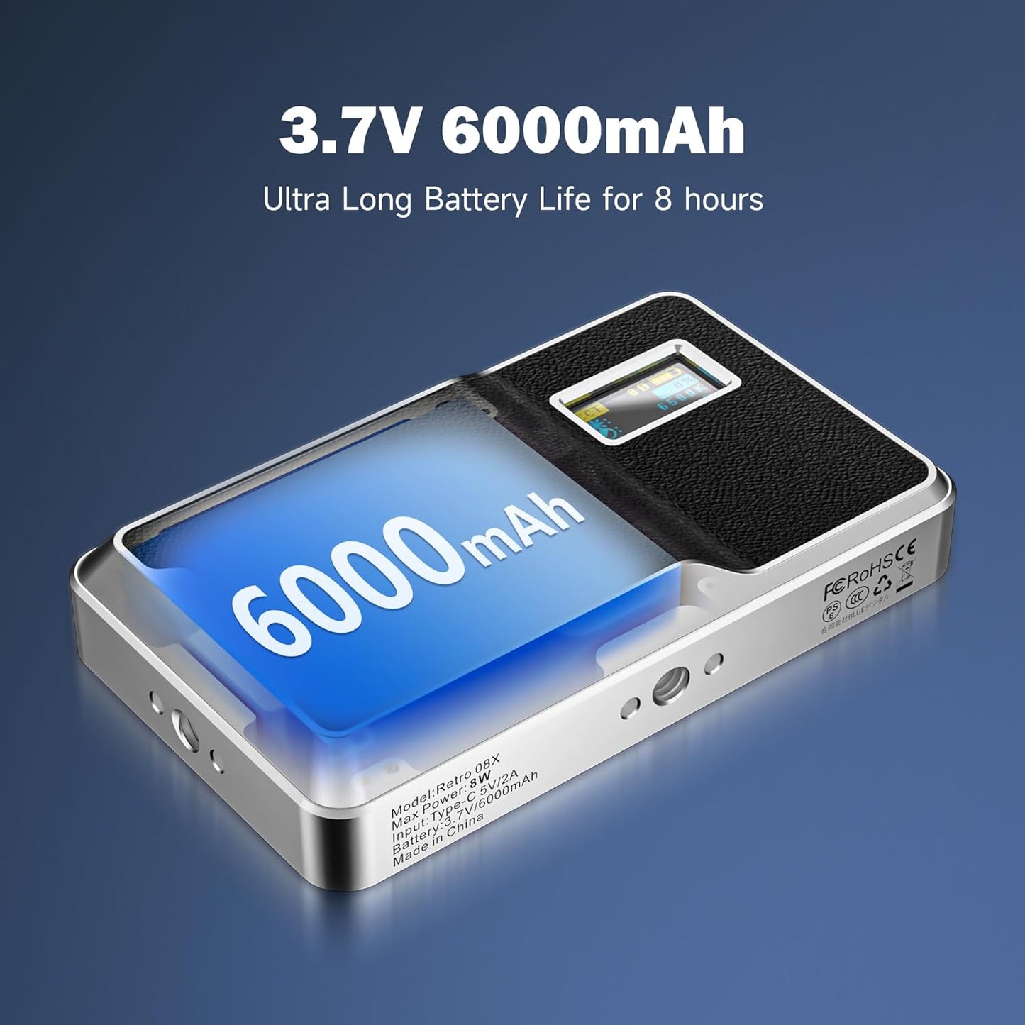 Panel Luz LED RGB 6000mAh para Cámara Video