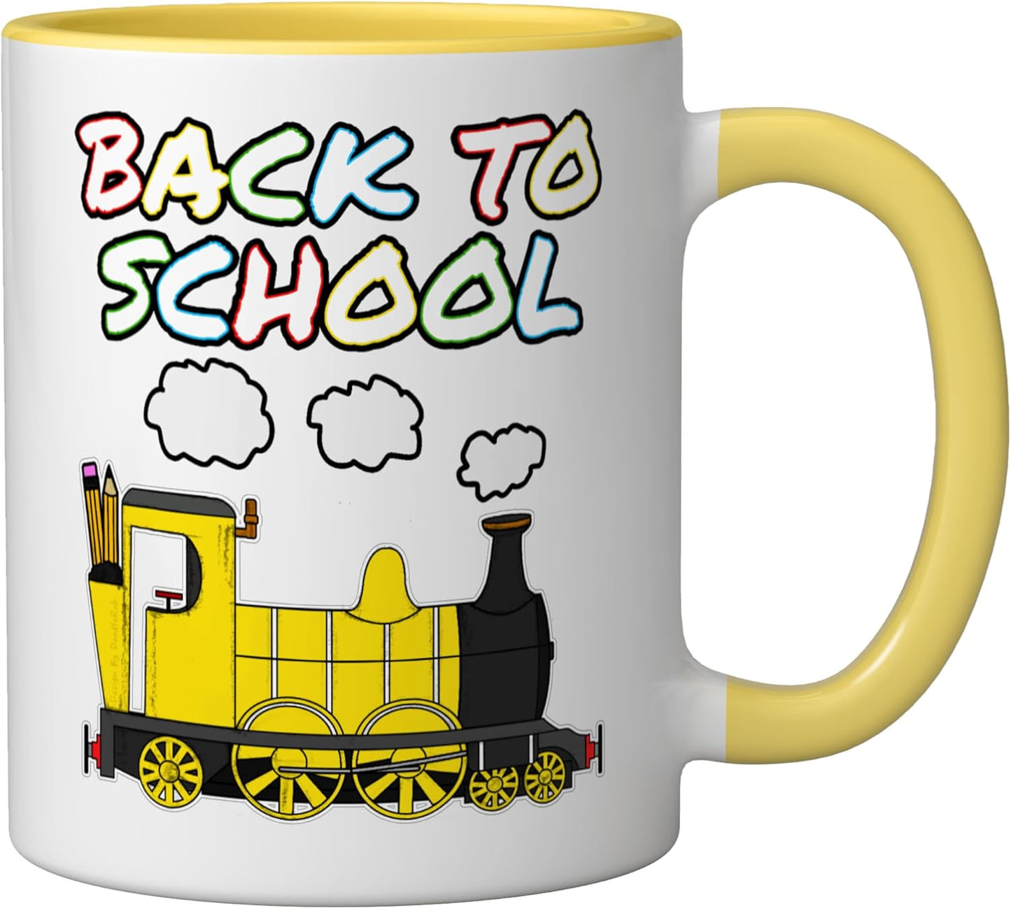 Taza Cerámica Escuela Primaria Maestro 1º Grado Amarillo