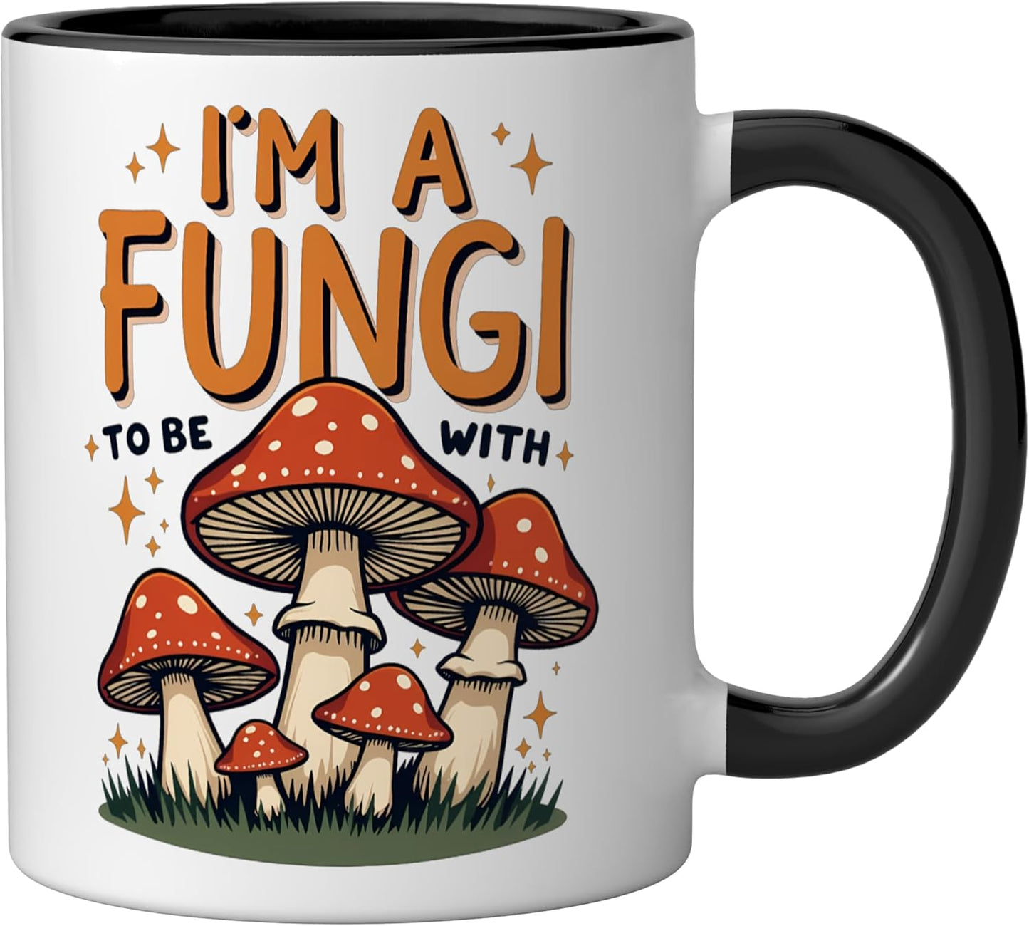 Taza cerámica para recolección de hongos morelos negro/blanco