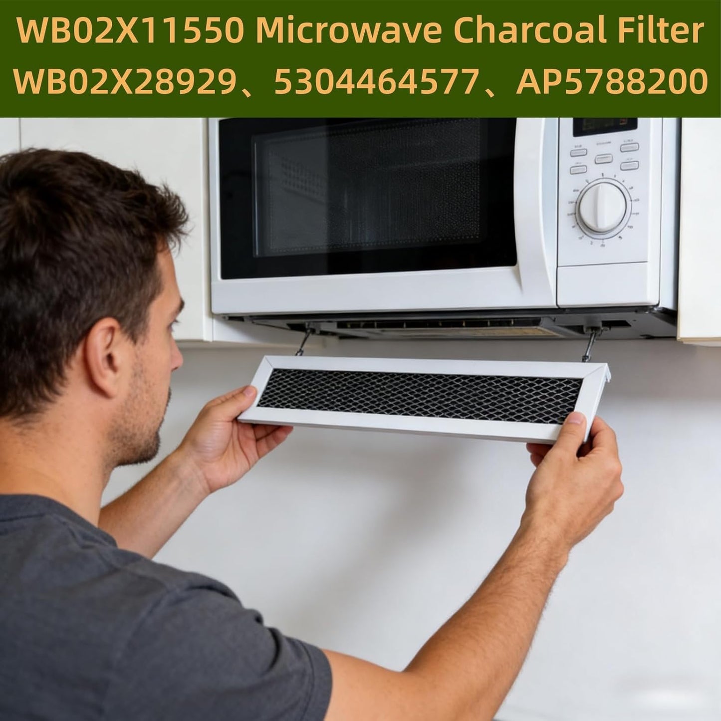 Filtro microondas GE WB02X11550 Frigidaire carbón 3 pzas