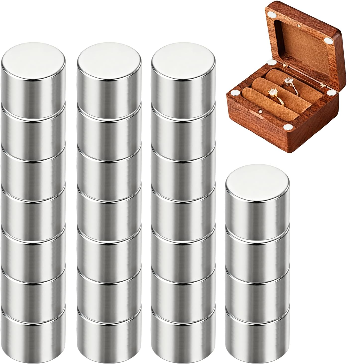 25 Bisagras Barril Pequeñas Plegables 135 Grados para Cajas Madera