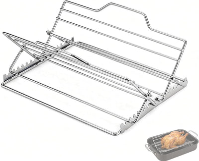 Estante asar sartén 9x13pulg acero inox ajustable