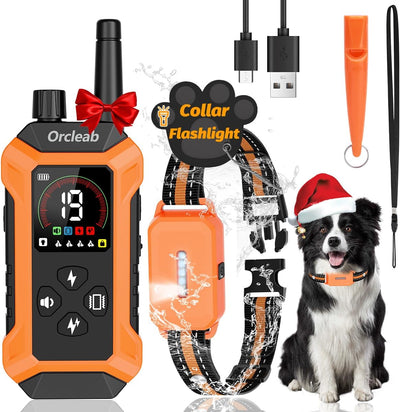 Collar choque con control remoto IP67 para perros 5-150 lbs