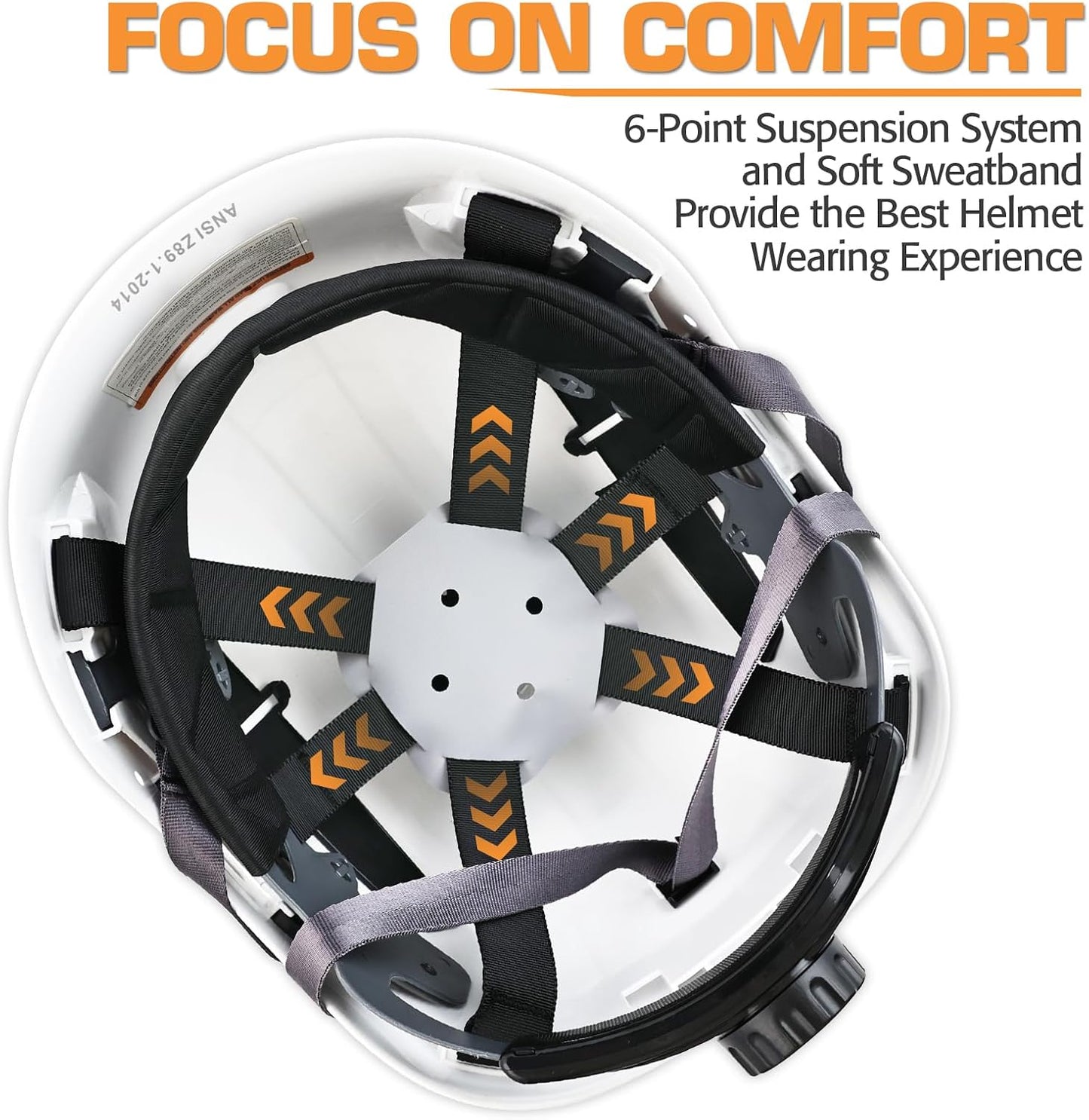 Casco seguridad ventilado ajustable construcción