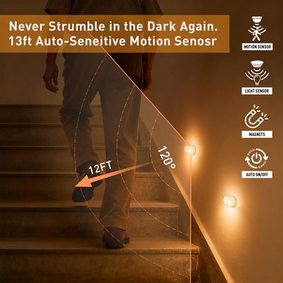 Luz nocturna recargable sensor movimiento baño dormitorio