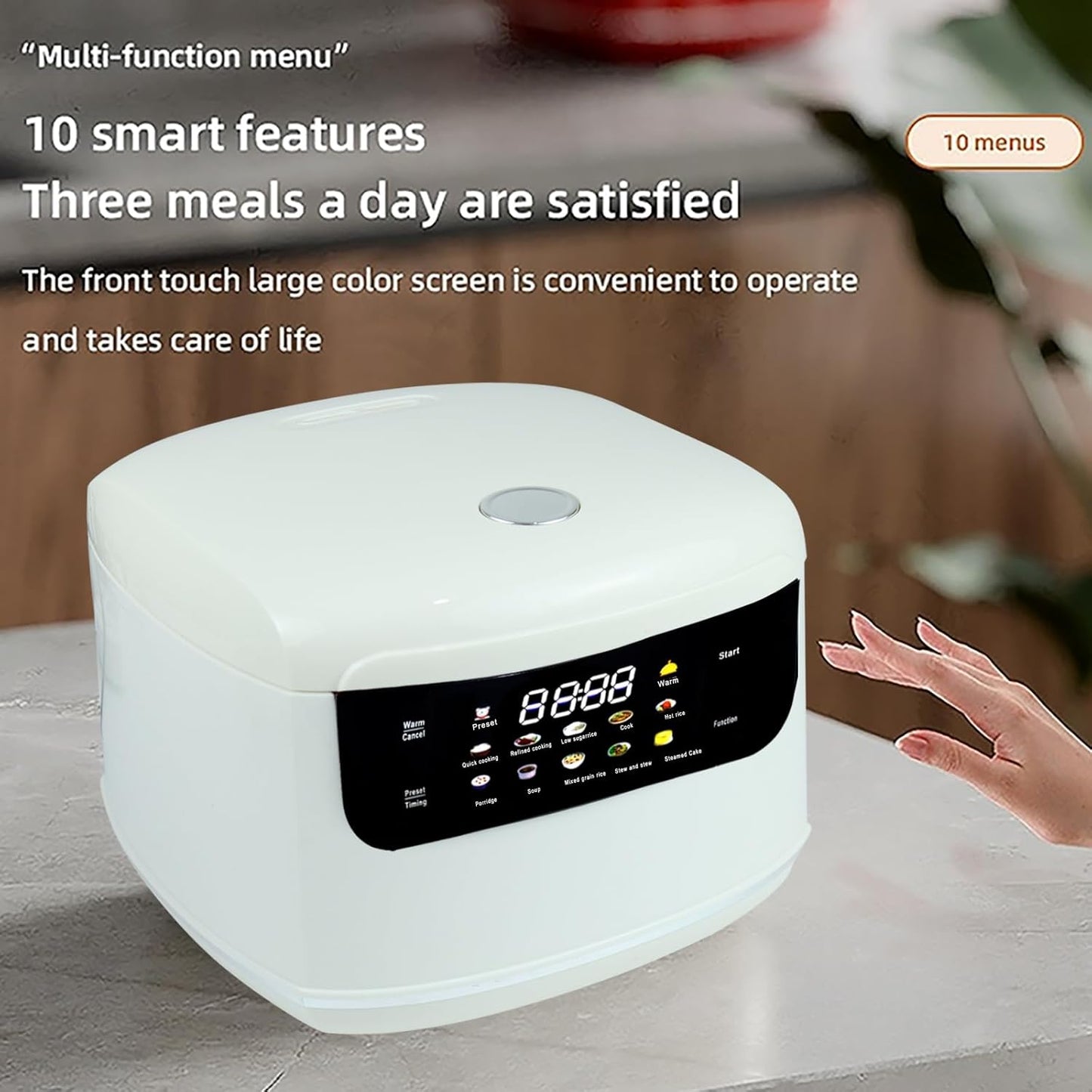 Mini olla cerámica para arroz 2L 400W 10 funciones