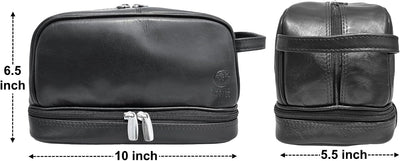 Neceser cuero kit afeitado viaje organizador tocador