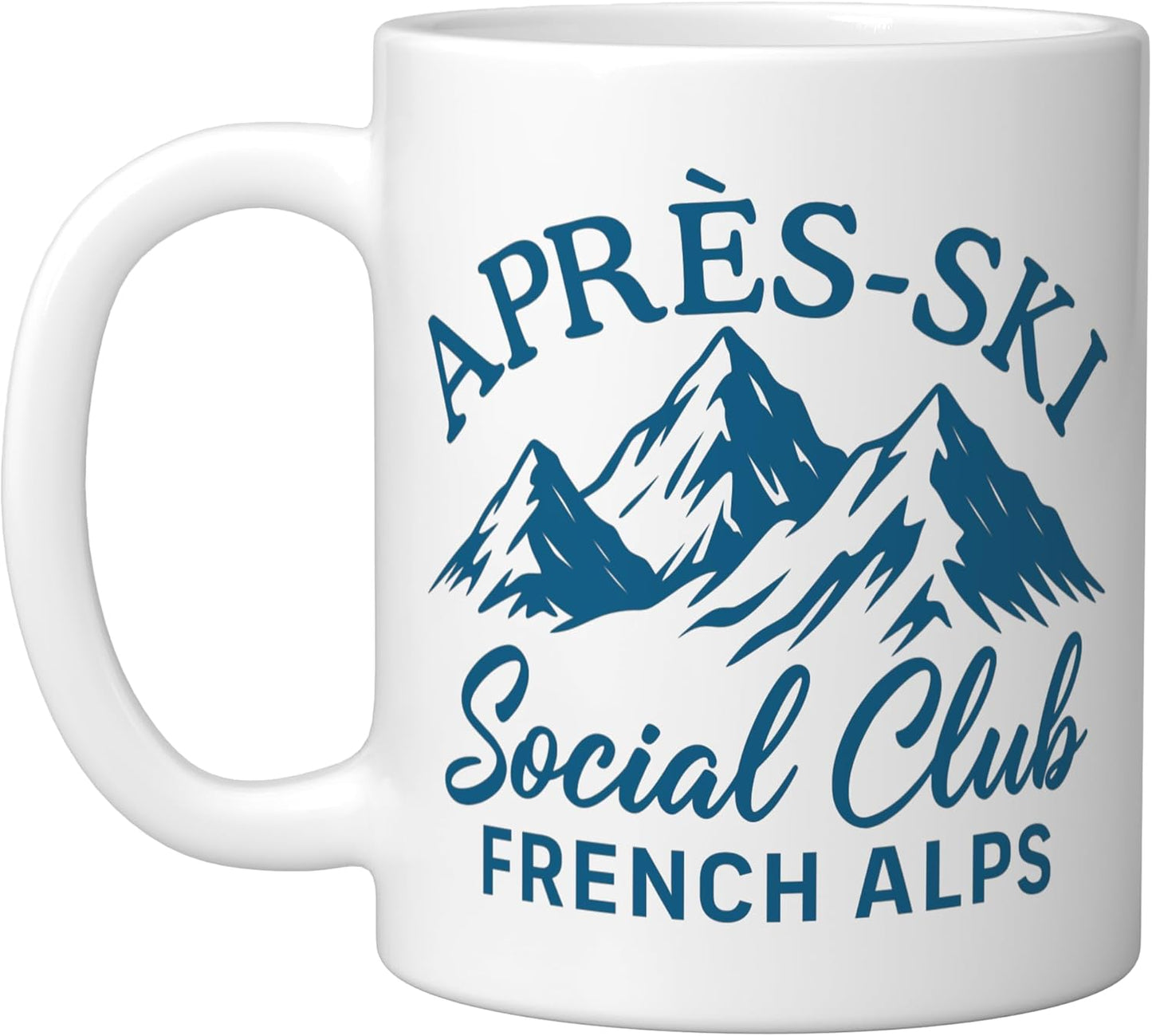 Taza Cerámica Après Ski Blanco Alpes Franceses