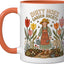 Taza cerámica Dirty Hoes Garden Society naranja/blanca