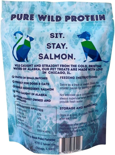 Golosinas salmón Sockeye para perros y gatos grado humano omega 3