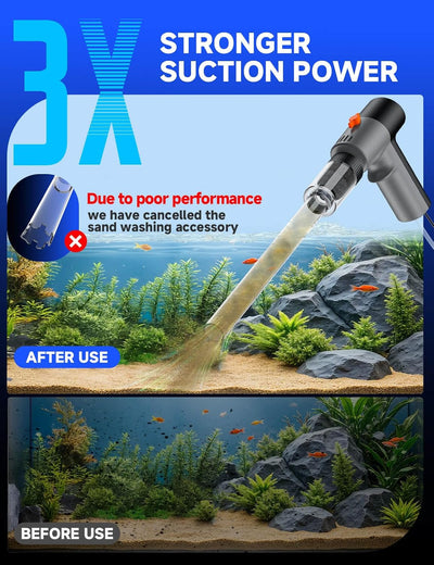 Kit limpieza grava acuario aspiradora 6en1 alta presion