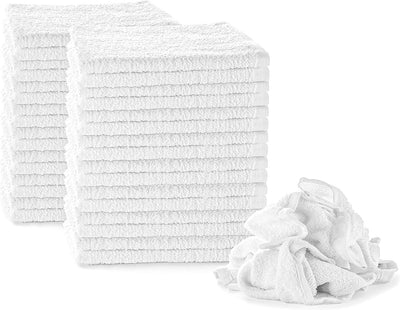 Toalla trapo blanco 100% algodón 30x30cm 10 libras