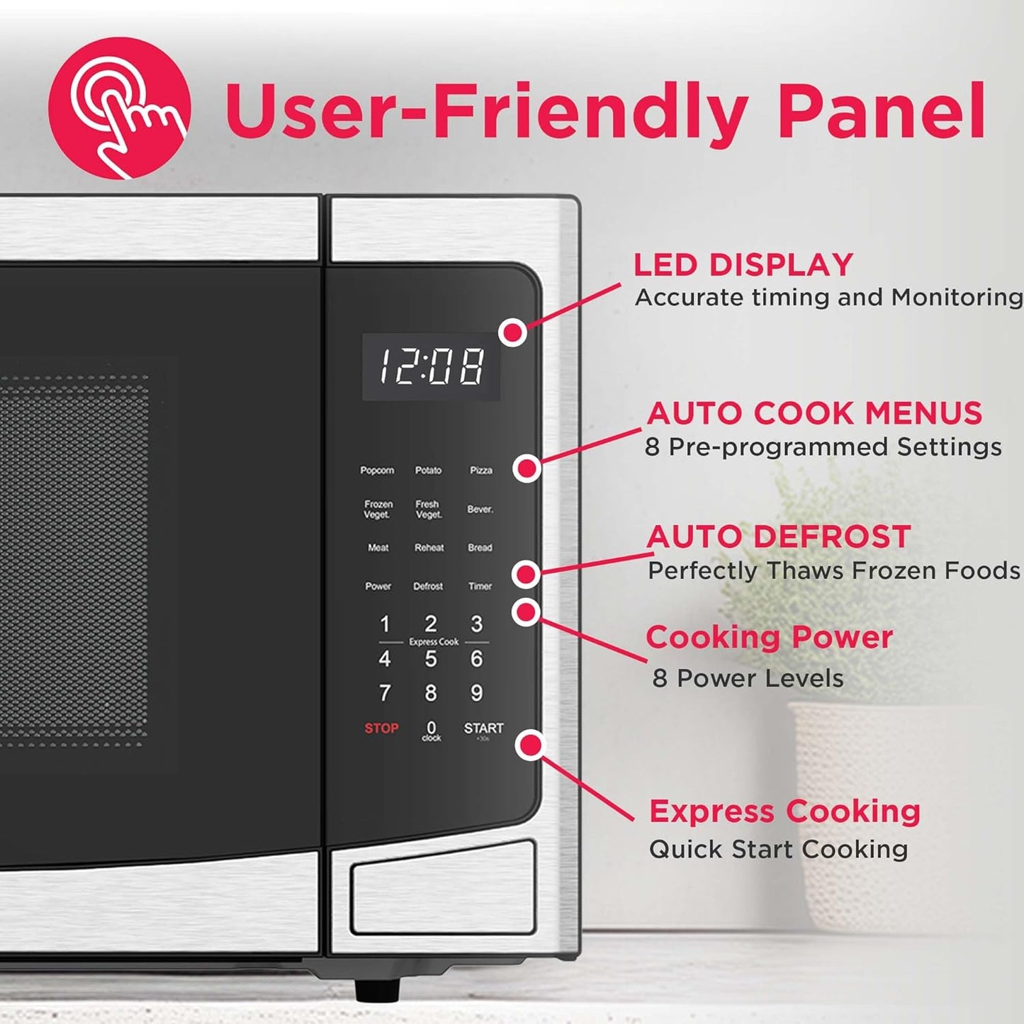 Horno Microondas Frigidaire Inversor 1.1pies3 1000W