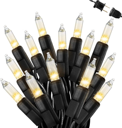 Tira luces navidad blancas cálidas 50pies 200uds impermeables