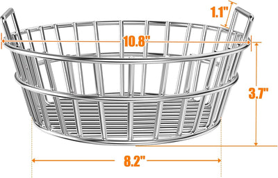 Cesta cenizas acero inox asas para Kamado Joe