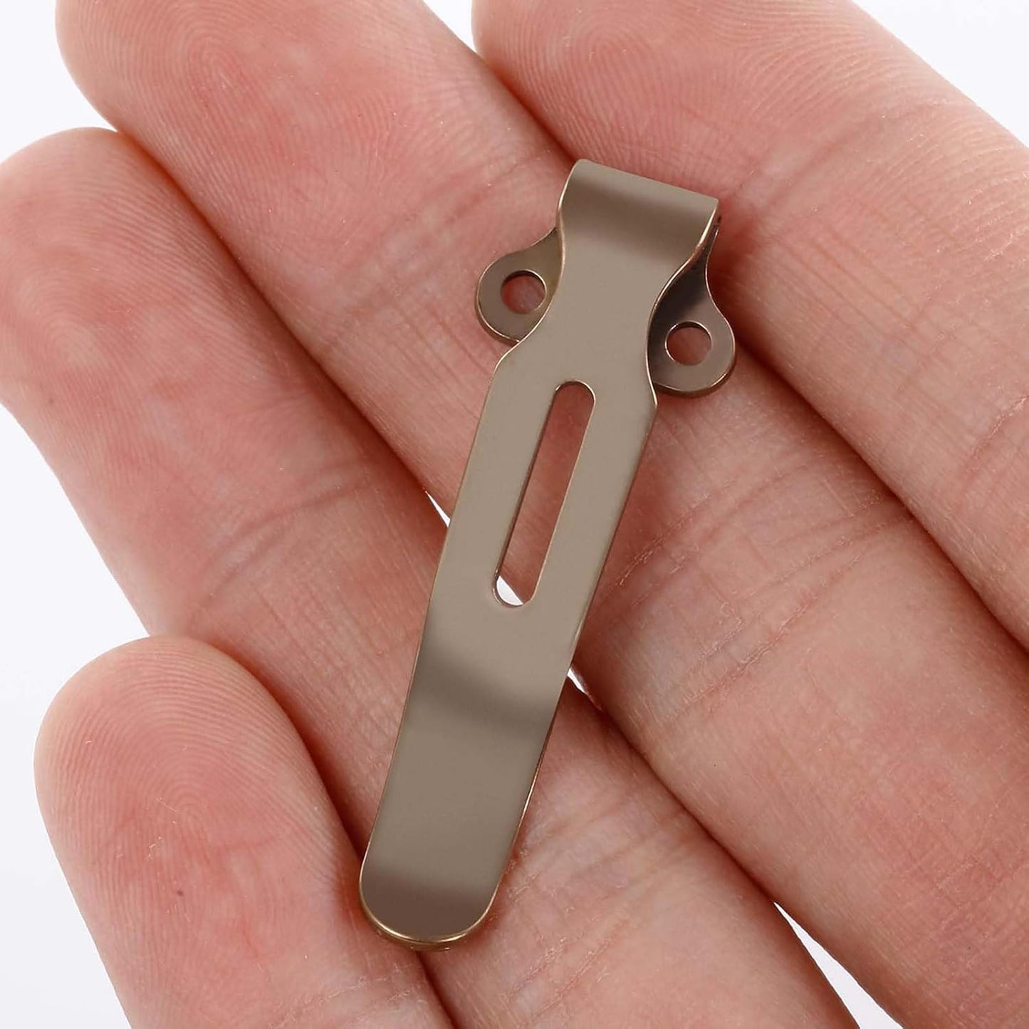 Clip bolsillo acero inox anodizado dorado comp Bugout 535