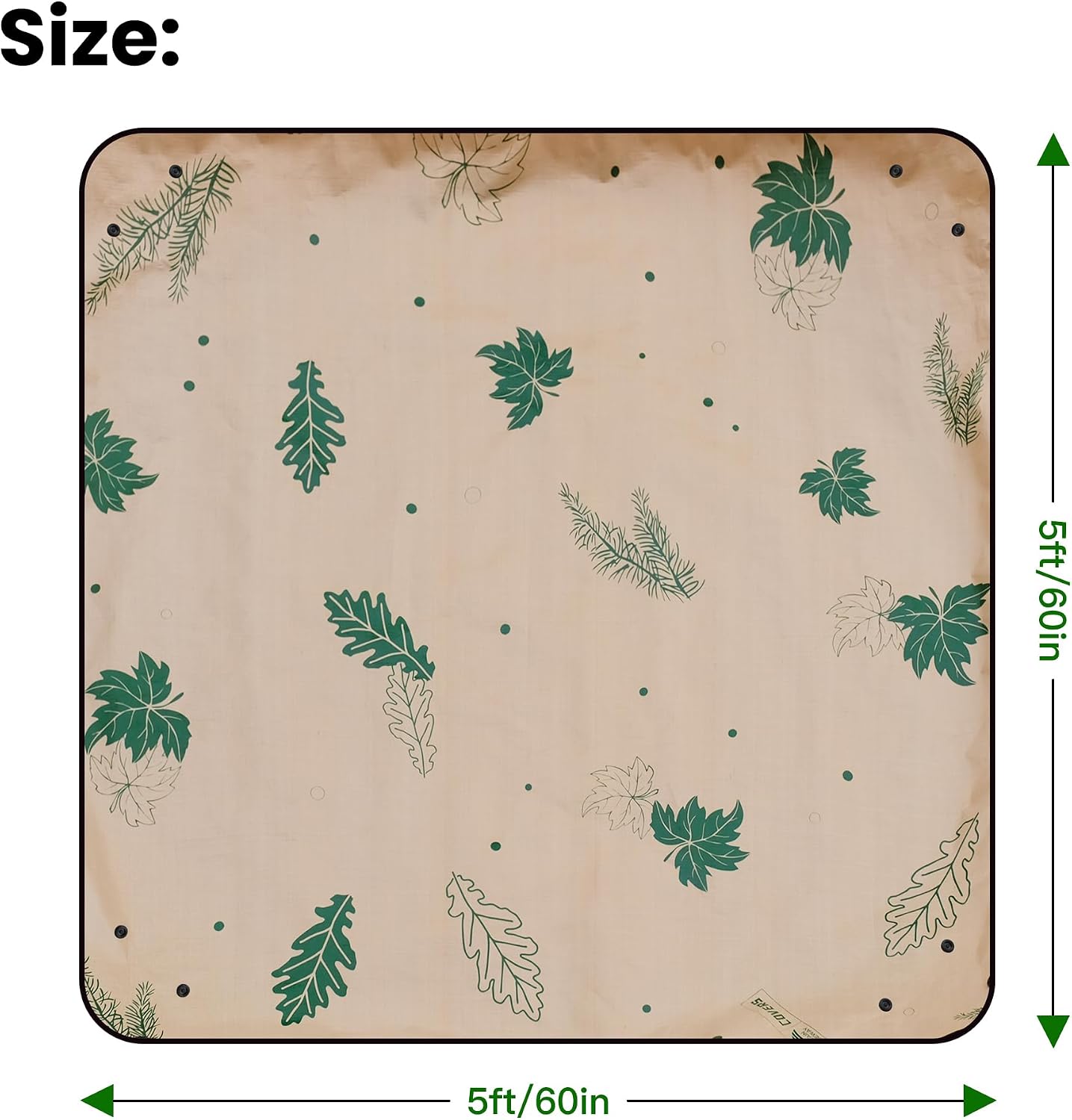 2 Alfombrillas trasplante 5x5ft para plantas interiores