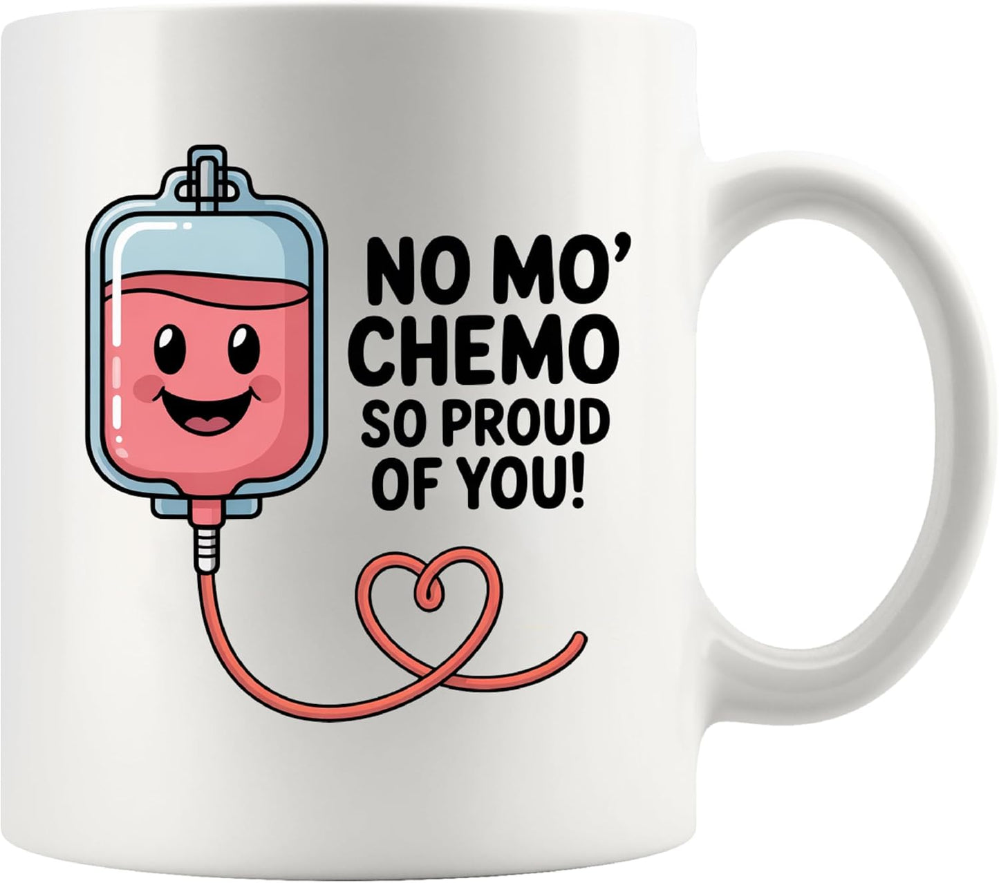 Taza de cerámica blanca sin BPA So Proud Of You para sobrevivientes de cáncer