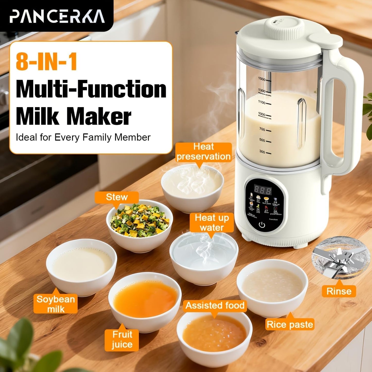 Máquina para fabricar leche de nueces licuadora automática multifuncional