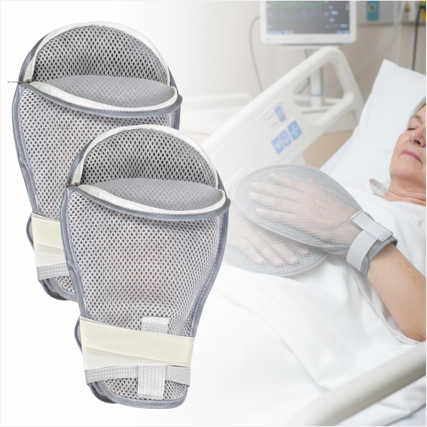 Guantes acolchados para pacientes con demencia
