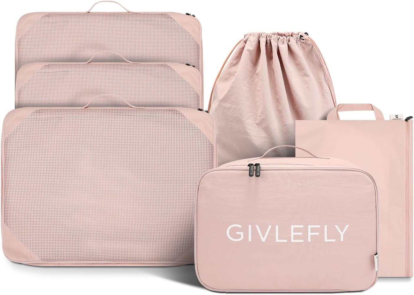 Set 6 Cubos Embalaje Viaje Organizador Nailon Impermeable