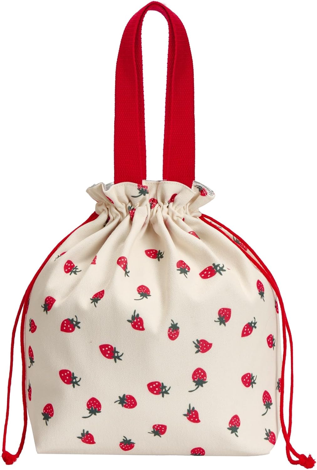 Bolsa de almuerzo estampado frutas aislada con cordón antifugas para adultos