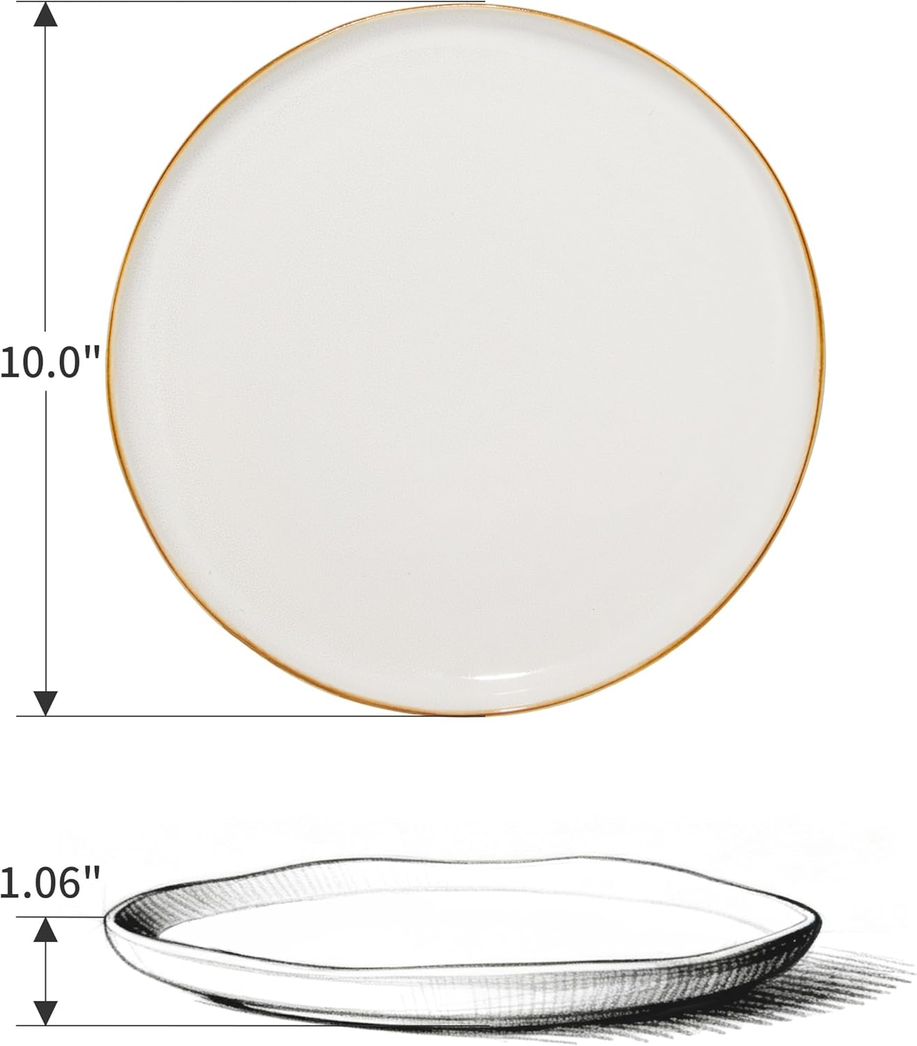 Set 18 Pzas Porcelana Almohadilla Blanca
