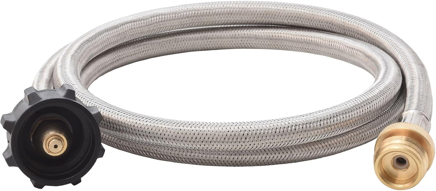 Manguera acero 5ft adaptador propano para electrodomésticos