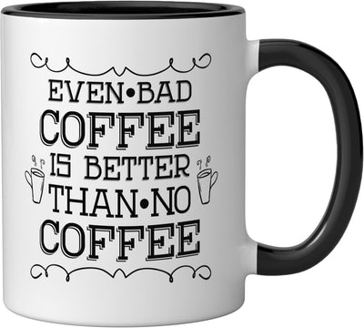 Taza Cerámica Café Negro/Blanco