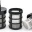 4 Filtros manguera acero inox doble capa 3/8-1/2pulg