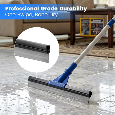 Escoba piso concreto 17.5pulg extensible baño