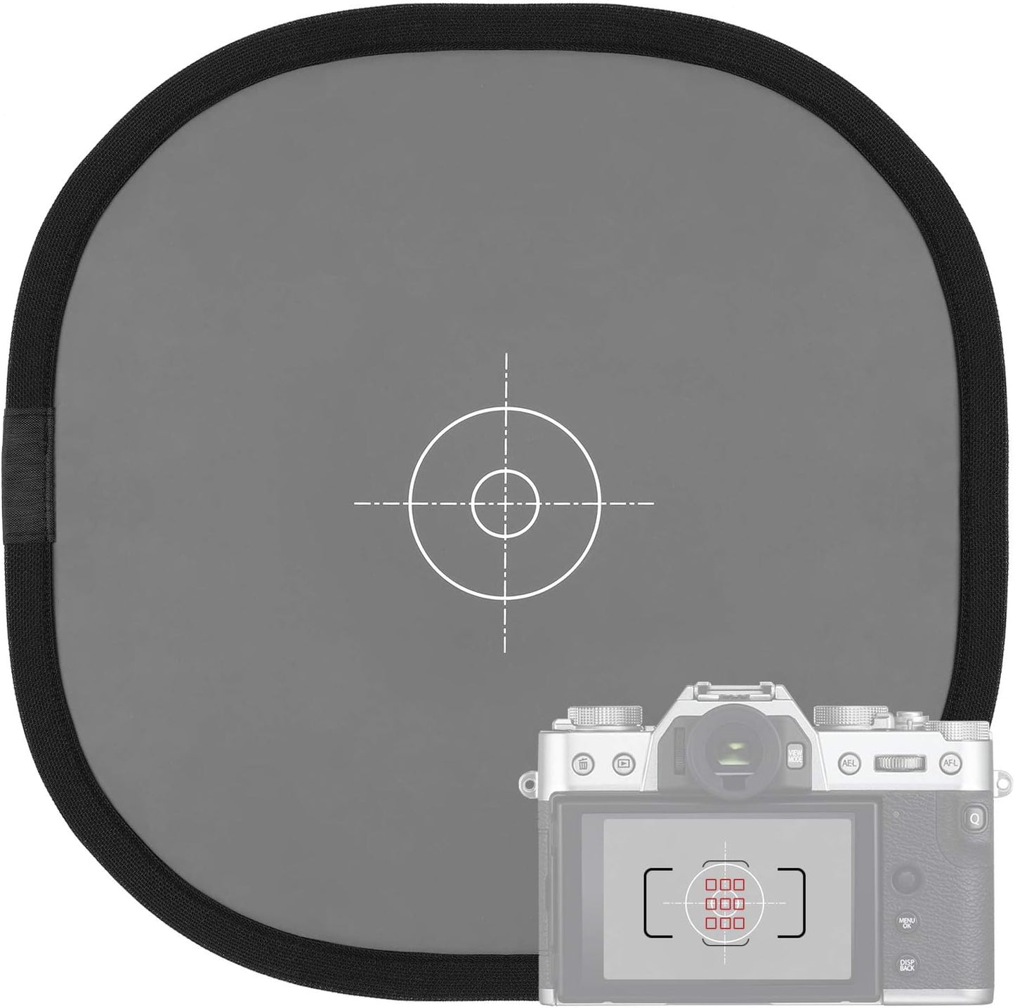 Tarjeta gris 12x12pulg reflector doble cara