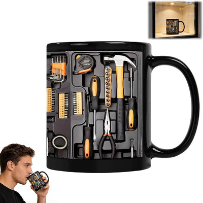 Taza de café de cerámica para papá, esposo y él