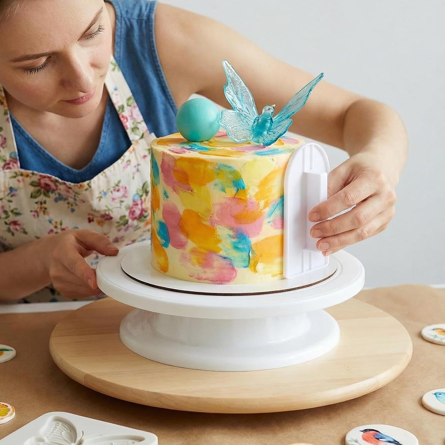 4 Pzas Paleta Fondant Suave para Decorar Pasteles