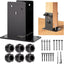 Base poste acero inox con canal aire anclaje 1x4x4